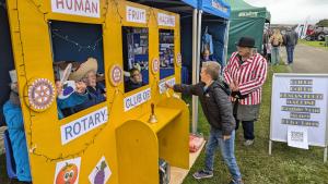 County Show Antics 2024
Human Fruit Machine underway